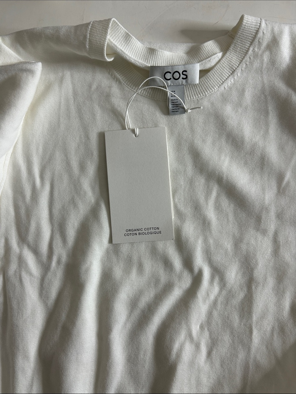 NWT (size small) COS KNITTED COTTON T-SHIRT - Picture 6 of 8